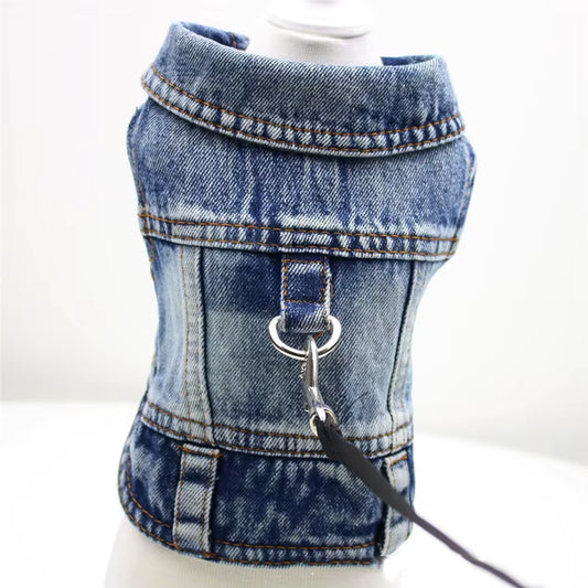 PawVibe Denim Jacket – Cool & Comfy Jean Style for Trendy Pups